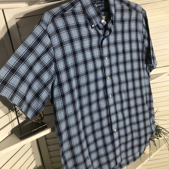 Ralph Lauren Blake Button Down Shirt Blue Plaid XL - Picture 3 of 7
